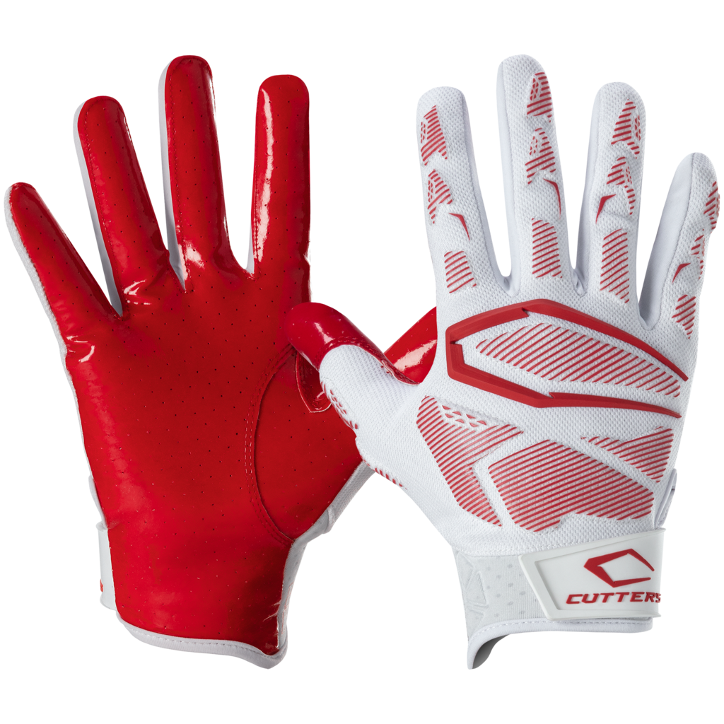 red cutters football gloves